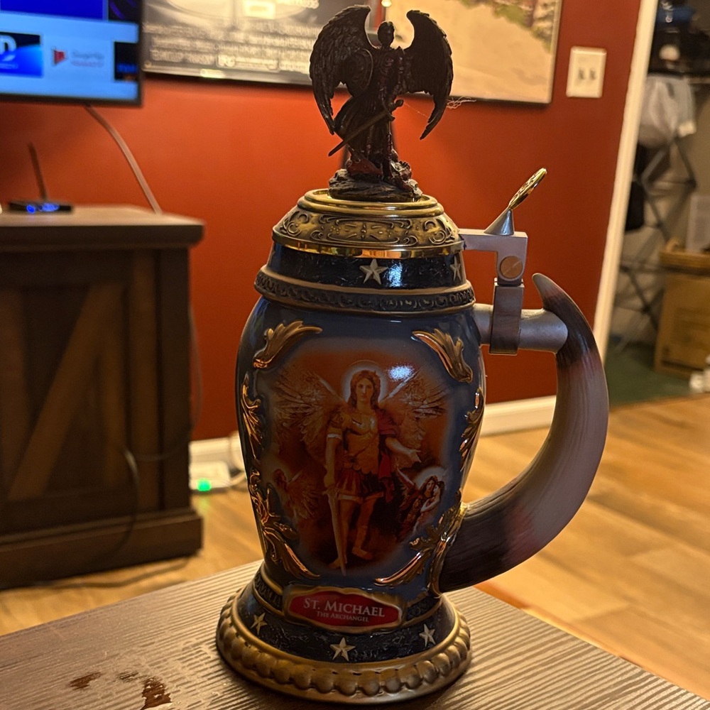 St. Michael Decorative Beer Stein